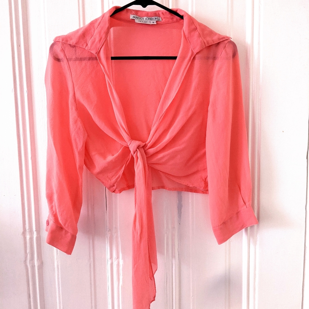 Vintage pink silk wrap